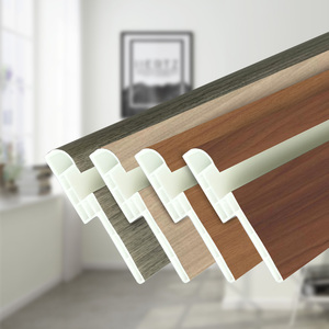 Rodapié de PVC LED personalizado de gran oferta para Hotel Villa, rodapié de tira de luz moderno para decoración de interiores - Product Image 4