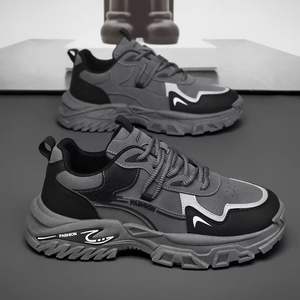 Men's Sneakers 2026 Spring Autumn New Thick-soled Mesh Upper Non-slip Sporty Soft All-match Trendy <b>Running</b> Shoes Students - Product Image 3