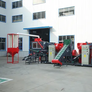 Hot Sale waste car wire recycling line shredder for copper cable granulator machine