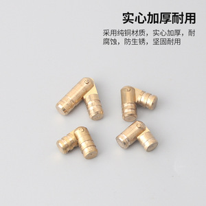 Charnière cylindrique en cuivre pur, montage encastré, pour boîte à bijoux, boîte cadeau, charnière de meuble antirouille, design minimaliste - Product Image 3