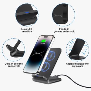 <span class=keywords><strong>Chargeur</strong></span> sans fil Qi 15W pour <span class=keywords><strong>Samsung</strong></span> Galaxy S25 Ultra, <span class=keywords><strong>support</strong></span> de charge rapide pour téléphone, base de charge de batterie - Product Image 4