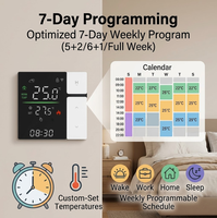 Termostato Inteligente Tuya con WiFi, Control Remoto por Aplicación, 3 Modos de Ciclo, Ahorro de Energía, Protección Anticongelante, OEM