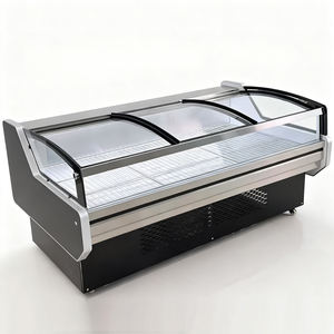 Refrigerador de Exhibición Eficiente para Supermercado de 2 m, Vitrina Refrigerada Comercial para Carne Fresca, Congelador para Carnicería - Product Image 6