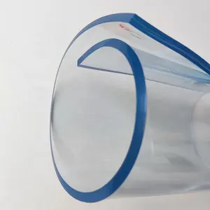 슈퍼 두꺼운 7mm 두께 플라스틱 테이블 보호 매트 유연한 투명 PVC 시트 롤