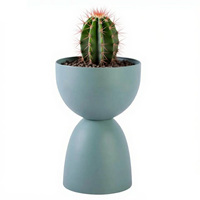 Pots de fleurs en métal en forme de champignon, style moderne, pour balcon, intérieur, revêtement poudré, jardin, salon