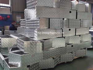 Support de boîte à outils <span class=keywords><strong>pour</strong></span> camion en aluminium et acier inoxydable, 24''x24''x60'', étanche, <span class=keywords><strong>pour</strong></span> accessoires de <span class=keywords><strong>remorque</strong></span> à plateau – Vente en gros usine - Product Image 5