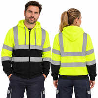 Sweat-shirt de sécurité réfléchissant fluorescent haute visibilité, uniforme de travail, exploitation minière, pétrole, gaz, aéroport, construction, vêtements de travail haute visibilité