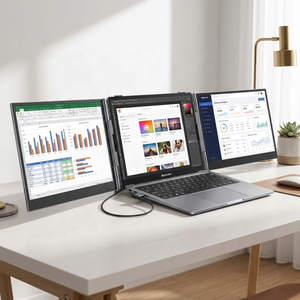 Monitor Portátil Dual de 15.3 Pulgadas para Laptop - <span class=keywords><strong>Blackview</strong></span> DCM8 Pro 1920x1200 IPS USB-C Pantalla Extendida para PC Portátil de 14"-17.3" - Product Image 1