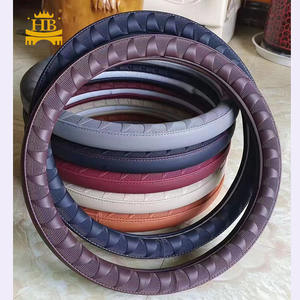 Usine Nouveaux Designs Volant Couvre PU Cuir Cadeaux pour <span class=keywords><strong>Voiture</strong></span> Couverture Volant - Product Image 5