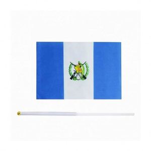 Factory Wholesale Digital Printing Custom Event Festival Polyester Guatemala Country Hand Held Waving <b>Flag</b> - Product Image 3