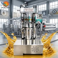 HY OIL TECH Nueva Máquina de Prensado en Frío y Caliente Totalmente Automática de Acero Inoxidable para Semillas de Lino, Semillas de Té, Soja y Semillas de Albahaca
