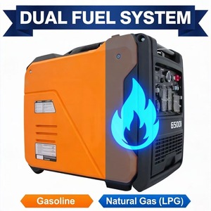 Générateur double 2kW-8kW silencieux portable à essence à onde sinusoïdale pure pour alimentation de secours domestique 2000i 2500i 3800i 4500i 6500i 8000i 9.0KW Renew - Product Image 1