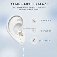 In-Ear Earphone Tipe C Bass bebas genggam berkabel kontrol Volume jarak jauh untuk iPhone 15 16 Samsung