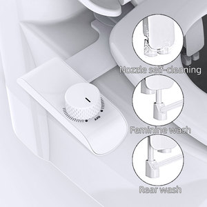 Gute Qualität Ultra Slim Automatische Düse Selbst reinigende Doppel düse WC Bidet Aufsatz Toiletten set Nicht elektrisches Toiletten bidet