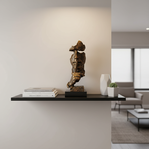 Pièces <span class=keywords><strong>d</strong></span>'art en résine style rétro nordique « Le silence est <span class=keywords><strong>d</strong></span>'or » pour <span class=keywords><strong>la</strong></span> maison, le salon, le meuble à <span class=keywords><strong>vin</strong></span> et les accessoires de photographie - Product Image 5