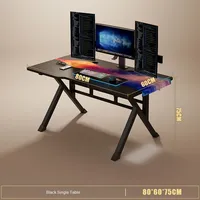 Juego de mesa y silla de juego de escritorio ergonómico moderno para el hogar para jugadores
