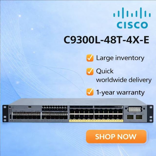 CISCO C9300L-48T-4X-E Catalyst C9300 48-Port Original New Network Switch