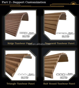 Moderne natürliche hölzerne Rollt ür Schrank <span class=keywords><strong>Bar</strong></span> Theke Küchen schränke Flexible Tambour Panels MDF Wand paneele - Product Image 6