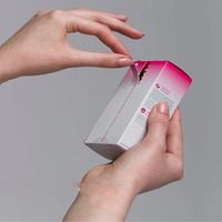Boîte pliante en carton ondulé personnalisée avec logo, gaufrage, matériaux recyclés pour l'emballage de cosmétiques, de soins de la peau, de lotion, de crème pour le visage
