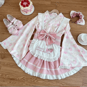 Vestido <span class=keywords><strong>Lolita</strong></span> Kawaii para Mujer, Venta Caliente de Fábrica, Vestido de Princesa de Manga Larga, Uniforme para Fiesta de Cumpleaños - Product Image 1
