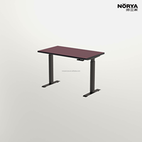 Bureau électrique réglable en hauteur NORYA, design moderne et basique, en HPL, pour le bureau, le gaming, l'étude, les ordinateurs, les bureaux, le mobilier de bureau