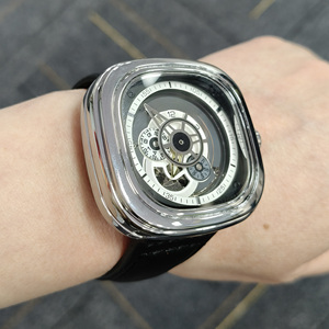 Orologio da Polso Meccanico da Uomo 2026 Nuova Moda, Quadrante Scheletrato Quadrato, Movimento Automatico, Impermeabile, per Business - Product Image 5
