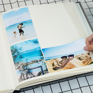 Custom Linen Hardcover Cardboard Self Adhesive Binding Printing Personalized Baby <strong>Keepsake</strong> or <strong>Wedding</strong> Memory Photo Book - Product Image 3