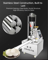 Machine Commerciale Automatique Professionnelle en Acier Inoxydable de Qualité Alimentaire pour la Fabrication de Pains Vapeur, de Boulettes de Soupe, de Momo et de Kibbeh