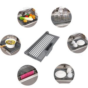 Stendino per piatti da cucina ripiegabile per piatti antiscivolo per bancone cucina - Product Image 5