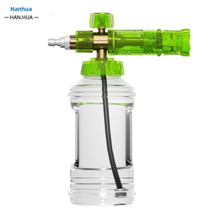 Lance à mousse transparente en plastique de 1000 ml pour nettoyeur haute pression de voiture, buse de pulvérisation universelle, outil de nettoyage automobile robuste - Product Image 5