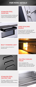 Grille-pain électrique portable à deux étages Cuisine italienne et commerciale d'occasion Fours à <span class=keywords><strong>pizza</strong></span> Four des Philippines <span class=keywords><strong>Pizza</strong></span> à vendre - Product Image 5