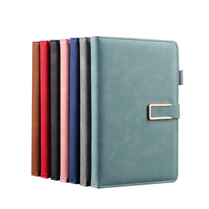 Sổ tay cá nhân hóa A5 A6 B5, in logo tùy chỉnh, bìa cứng giả da <span class=keywords><strong>PU</strong></span>, khóa kim loại, dùng làm quà tặng khuyến mãi doanh nghiệp - Product Image 4