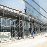 Échafaudage moderne en acier à échelle bleue de 10 mètres, cadre Andamios en béton galvanisé pour la construction de bâtiments