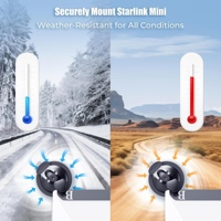 Support à ventouse pour antenne Starlink Mini V4 pour fenêtre de voiture, toit ouvrant, accessoires de support arrière Starlink Mini pour véhicule, camping-car, camion, bateau