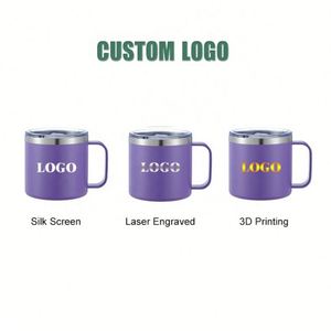 Tazas de Café de Acero Inoxidable Personalizadas de 12oz, 14oz y 16oz, Aisladas al Vacío de Doble Pared con Tapas Deslizantes, Gran Venta - Product Image 3
