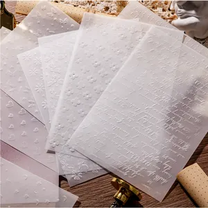 先生纸4设计10件/包剪贴簿纸雾灯系列压花材料装饰纸DIY工艺规划师