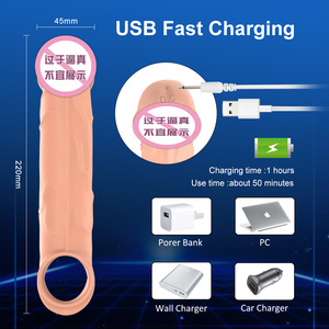 <span class=keywords><strong>USA</strong></span> Bestseller Silikon-Penishülle Kondom Vibrator - Product Image 6