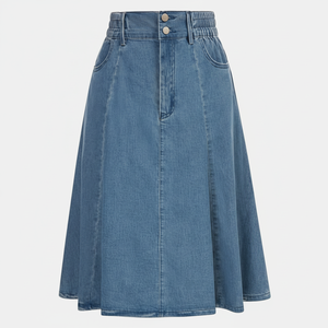 Faldas largas de mezclilla de Invierno para mujer, detalle de botones, tendencia informal para estilos de Festival 2025 - Product Image 1