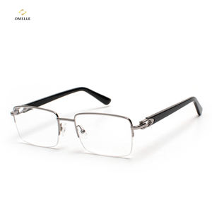 ओमेले नए यूनिसेक्स विंटेज आयताकार आईवियर फ्रेम फैशनेबल धातु सजावट विरोधी नीले प्रकाश कंप्यूटर शैली - Product Image 1
