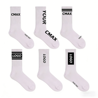 Chaussettes de sport pour hommes CMAX OEM, échantillon rapide, logo personnalisé, chaussettes de course, chaussettes de cyclisme, chaussettes de basketball personnalisées avec logo