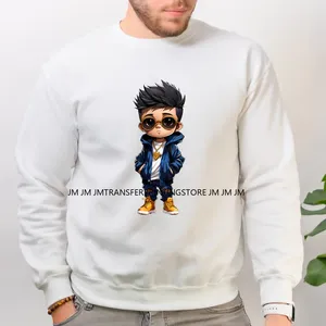 Adesivi Termotrasferibili DTF Lavabili Pronti da Applicare <span class=keywords><strong>per</strong></span> Felpe con Citazioni Religiose 'Blessed Trust God Pray' e 'Black Girl' - Product Image 2
