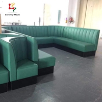 Meubles de Banquet en forme de U, 1 pièce, siège de canapé moderne en cuir, pour Restaurant et café