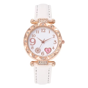 <span class=keywords><strong>Orologio</strong></span> al quarzo moda <span class=keywords><strong>donna</strong></span> con cinturino in pelle Cross-Border popolare farfalla <span class=keywords><strong>quadrante</strong></span> in strass per gli studenti e il commercio estero - Product Image 6
