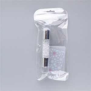 <span class=keywords><strong>Kit</strong></span> <span class=keywords><strong>de</strong></span> tamponnage <span class=keywords><strong>pour</strong></span> nail art Tamax NAP014 à double tête en plastique et silicone avec racloir <span class=keywords><strong>pour</strong></span> manucure - Product Image 4