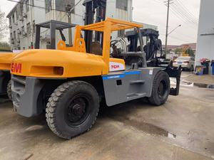 TCM FD100 10 Ton <b>Used</b> Diesel Forklift Side Shifter Single/Three Stage Mast 1000mm Load Centre for Flexible Efficient Loading - Product Image 2