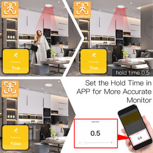 <span class=keywords><strong>Detector</strong></span> <span class=keywords><strong>de</strong></span> <span class=keywords><strong>Presencia</strong></span> Humana SLS Smart Tuya Zigbee <span class=keywords><strong>de</strong></span> 24 GHz con Radar <span class=keywords><strong>de</strong></span> Onda Milimétrica, <span class=keywords><strong>Detector</strong></span> <span class=keywords><strong>de</strong></span> <span class=keywords><strong>Pared</strong></span> con Cableado N+L - Product Image 5