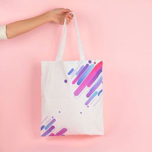 Vente en gros de sacs à provisions personnalisés sac cabas en toile de coton de taille moyenne sacs personnalisables réutilisables de promotion vierge de couleur personnalisée - Product Image 3