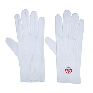 Offre Spéciale personnalisé toutes les tailles coton classique brodé symbolisme arc royal gants maçonniques avec manchette Snap - Product Image 5