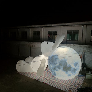 Modelo Inflable de Astronauta con Luz LED Personalizada, Modelo de Planeta <span class=keywords><strong>Lunar</strong></span>, Cohete Espacial, Decoración con Temática Espacial - Product Image 6