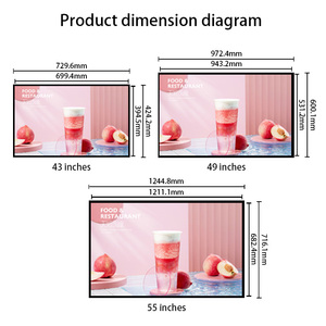 <span class=keywords><strong>Display</strong></span> Iklan Gantung Atap Dipasang Di Langit-langit Khusus Menu Digital Layar Tv Pemutar Iklan LCD UNTUK RESTORAN - Product Image 3